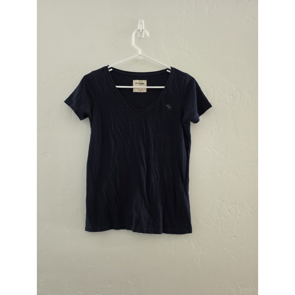 Abercrombie & Fitch Kid's Girls Navy Blue T-Shirt Size Large